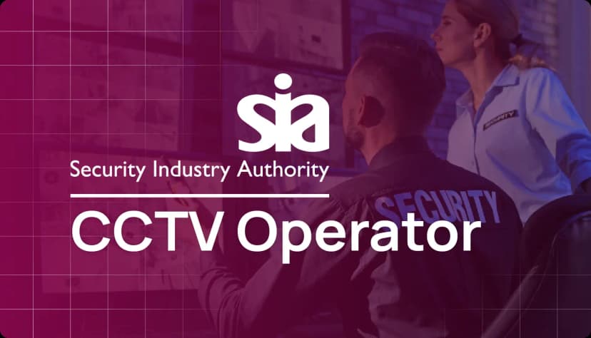 SIA CCTV Operator License Badge – Security Industry Authority Certification