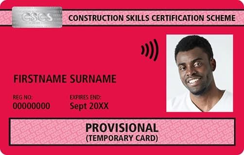 Provisional - CSCS Temporary card